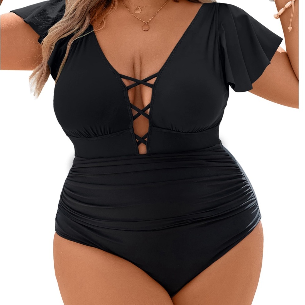 Blooming Jelly Women’s‎ Plus Size 4X Bathing Suit Tummy Control Sexy NEW